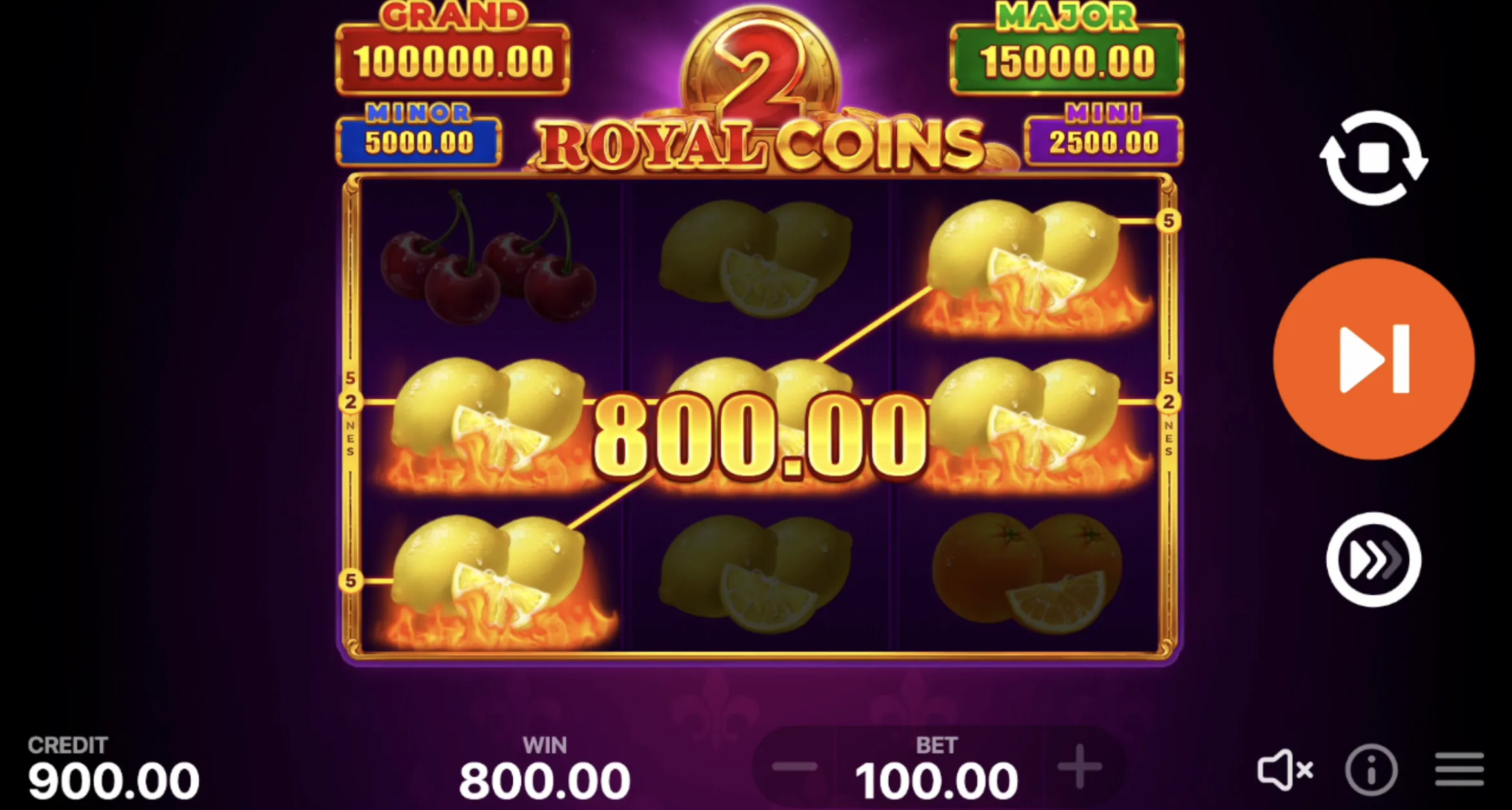 Royal Coins 2: Hold and Win demo